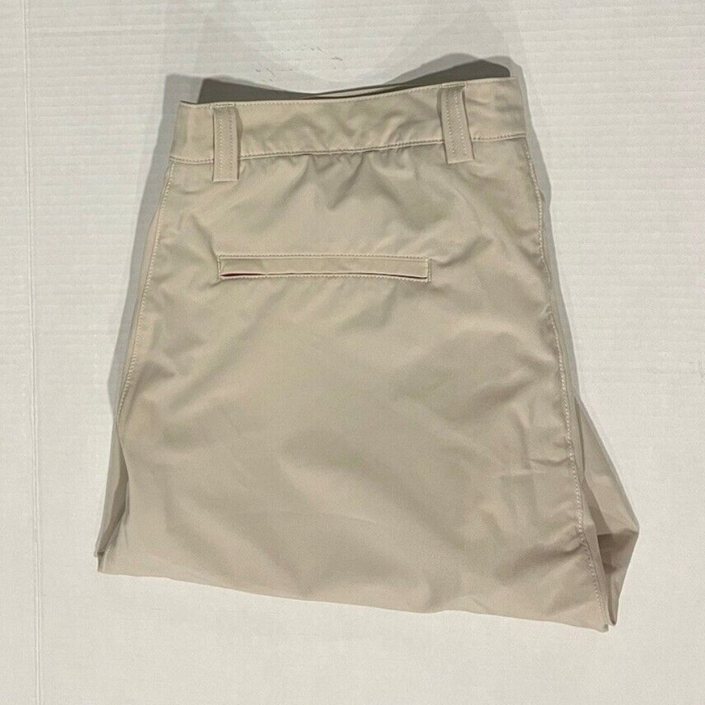 Peter Millar Men's Water Tan 35 Chino Flat Front Swim Shorts